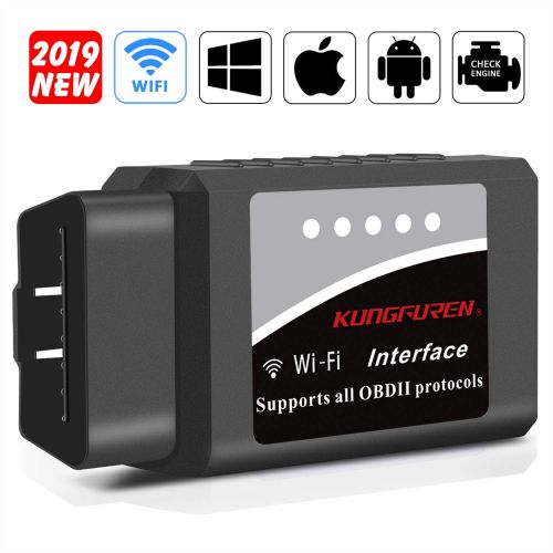  [아마존 핫딜]  [아마존핫딜]Kungfuren kungfuren OBD2 Diagnosegerat, Auto WiFi Diagnose OBD Stecker Kompatibel mit iOS, Android & Windows-Geraten verbindet Wireless fuer Autos