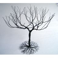 /KunsWerk Black large Jewelry Tree Stand, wire tree sculpture. perfect for necklaces , earrings , rings , etc. display holder tree , organizer.