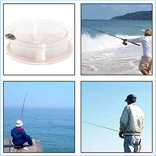  [아마존베스트]Siming Fishing Line, Nylon Thread Strong Nylon Line 100 m Transparent Monofilament Fishing Lines, 0.45 mm Diameter A