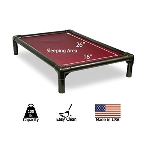  Kuranda Dog Bed - Chewproof - Walnut PVC - Indoor Bed - Heavy Duty 40oz Vinyl Fabric