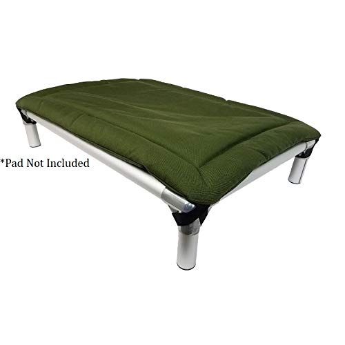  Kuranda Dog Bed - Chewproof - All Aluminum (Silver) - Indoor/Outdoor - Ballistic Fabric