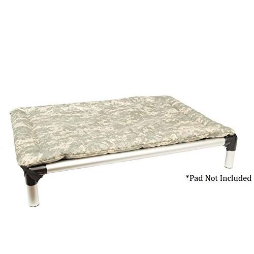  Kuranda Dog Bed - Chewproof - All Aluminum (Silver) - Indoor/Outdoor - Ballistic Fabric