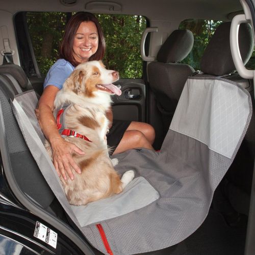  Kurgo Dog Hammock Car Seat Cover for Pets | Pet Seat Cover | Car Hammocks for Dogs | Water-Resistant | Wander | Heather | Journey | Half | Coast to Coast | Cars, Trucks, SUVs | Bla