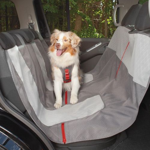  Kurgo Dog Hammock Car Seat Cover for Pets | Pet Seat Cover | Car Hammocks for Dogs | Water-Resistant | Wander | Heather | Journey | Half | Coast to Coast | Cars, Trucks, SUVs | Bla