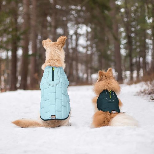  Kurgo Dog Jacket Reversible Winter Jacket for Dogs Pet Coat for Hiking Water Resistant Reflective Lightweight Loft Jacket K9 Core Sweater for Small, Medium, Large Dogs