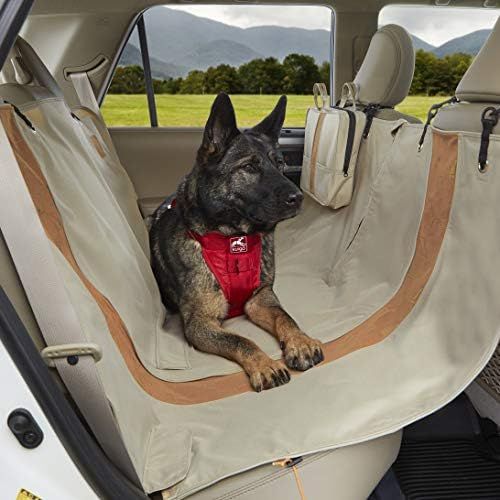  Kurgo Dog Hammock Car Seat Cover for Pets | Pet Seat Cover | Car Hammocks for Dogs | Water-Resistant | Wander | Heather | Journey | Half | Coast to Coast | Cars, Trucks, SUVs | Bla