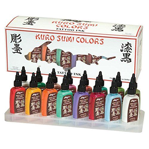  Kuro Sumi Tattoo Ink Set, Color 16