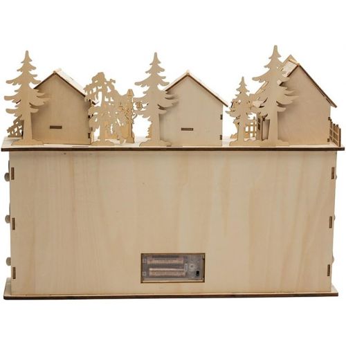 커트애들러 Kurt Adler LED Wooden Advent Calendar Decoration, 13-Inch