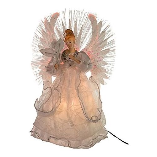 커트애들러 Kurt Adler 14-Inch Multi Fiberoptic Angel Treetop