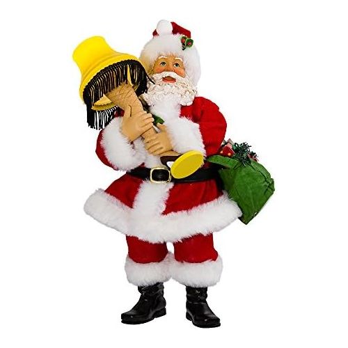 커트애들러 Kurt Adler Leg Lamp Fabriche Santa with Light, 10-Inch