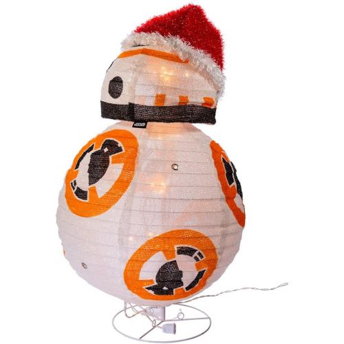 커트애들러 Kurt Adler 28 Star Wars BB8 Collapsible Lighted Tinsel Decor