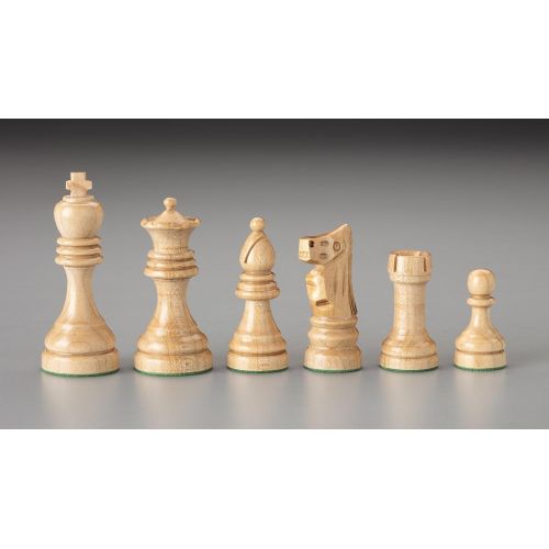  Kurt Meyer Fine Woodworking MapleEbonized Maple Chess Set, 2.75 King