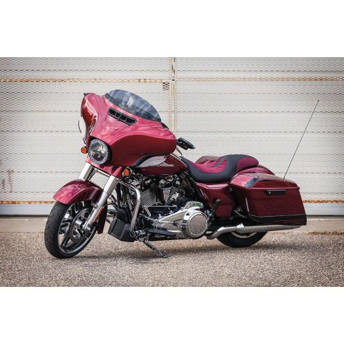  Kuryakyn 6987 Tri-Line Gloss Black Saddlebag Hinge Cover