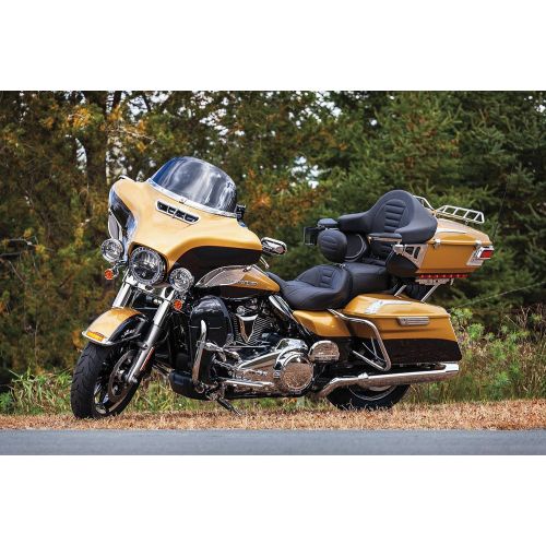  Kuryakyn 6987 Tri-Line Gloss Black Saddlebag Hinge Cover