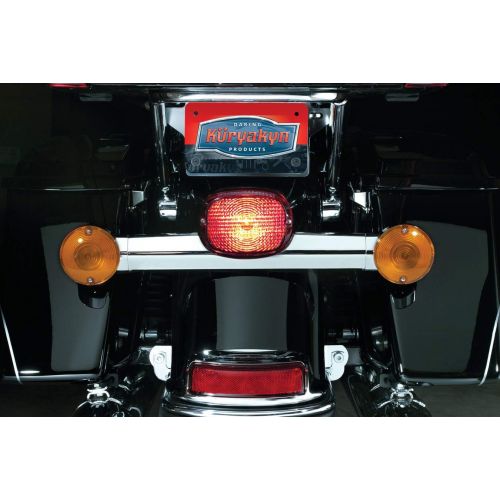  Kuryakyn 5426 Smoke Low Profile Panacea Taillight with License Light