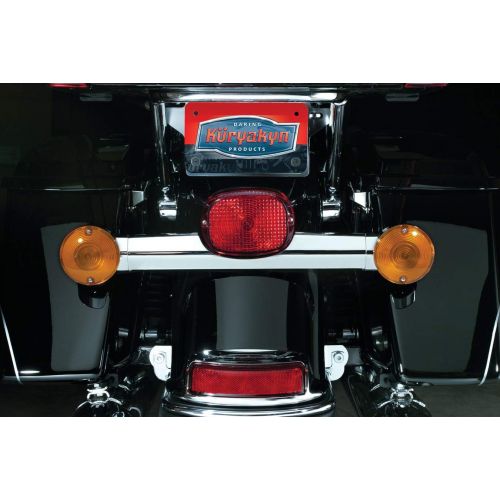  Kuryakyn 5426 Smoke Low Profile Panacea Taillight with License Light