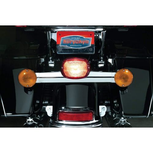  Kuryakyn 5426 Smoke Low Profile Panacea Taillight with License Light