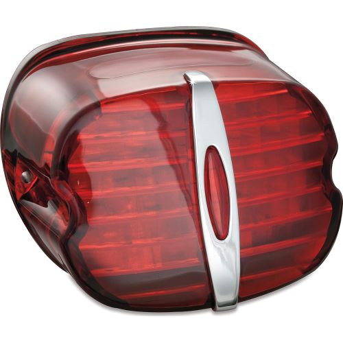  Kuryakyn 5426 Smoke Low Profile Panacea Taillight with License Light