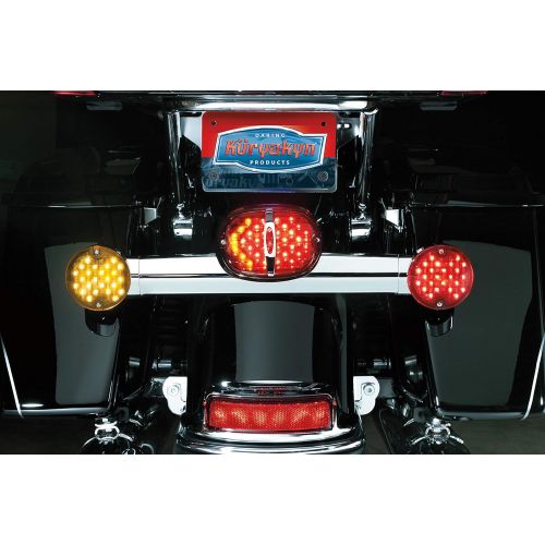  Kuryakyn 5426 Smoke Low Profile Panacea Taillight with License Light