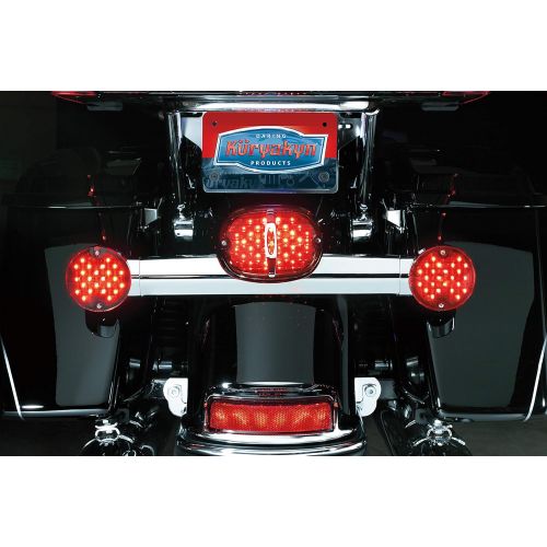  Kuryakyn 5426 Smoke Low Profile Panacea Taillight with License Light