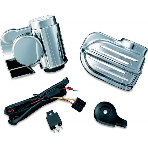  Kuryakyn 7743 Super Deluxe Wolo Bad Boy Horn Kit