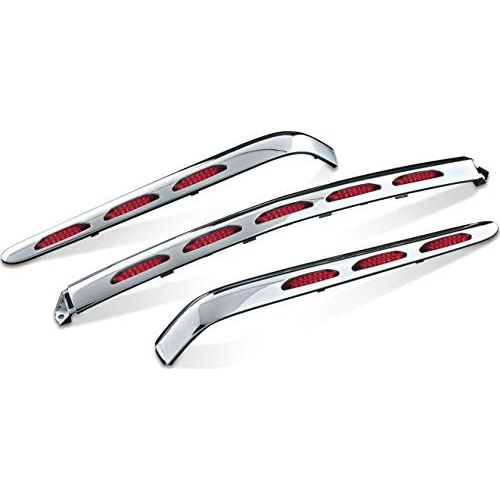  Kuryakyn 3201 L.E.D. Lighted Trunk Molding Set with Red Lens