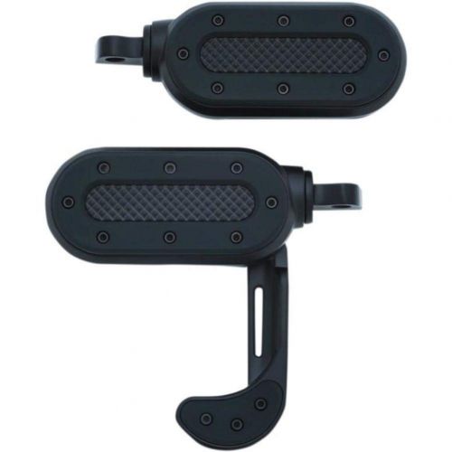  Kuryakyn Heavy Industry Footpegs With Male Mounts - Switchblade (Satin Black)