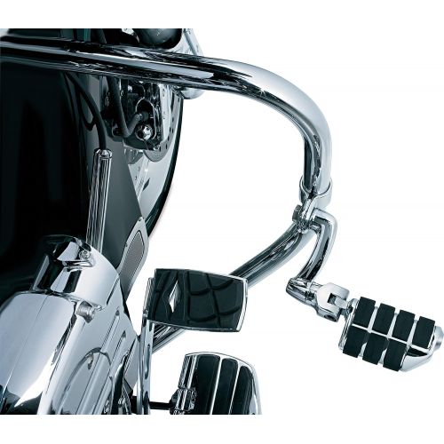  Kuryakyn 7599 Black Longhorn Offset Trident Dually Peg with 1-14 Clamp