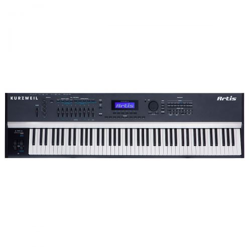  Kurzweil},description:Designed to be simple and powerful, the Artis is an all-in-one gig machine, with astonishing sound quality, 128-voice polyphony, 88-note hammer-weighted actio