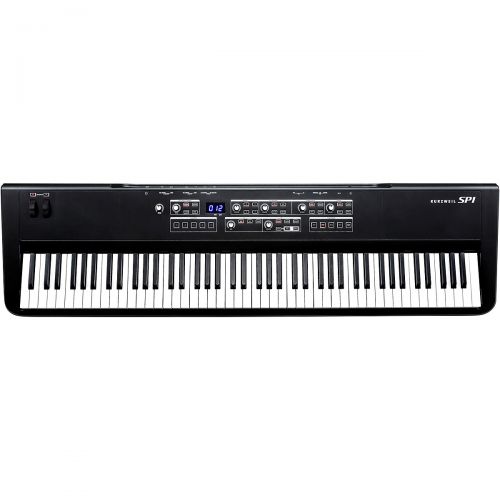  Kurzweil},description:Simplicity is the key design feature of the Kurzweil SP1 88-key digital stage piano. With its fully weighted hammer-action, velocity sensitive keybed, the SP1