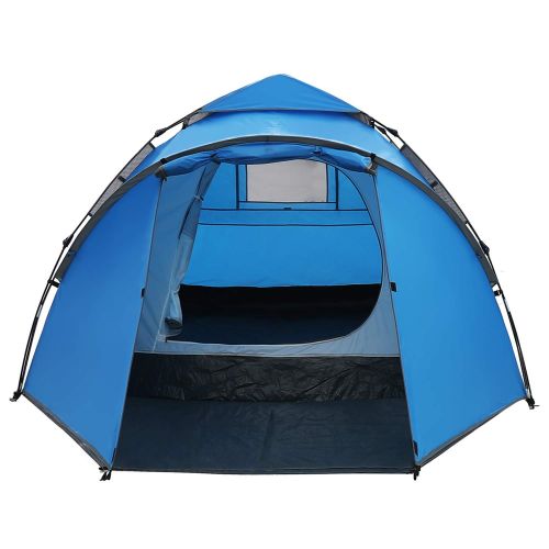  Kusport ZP05, 2-3 Person Rainproof Automatic Hydraulic Backpack Tent for Camping Outdoor Beach Hiking Travel, Blue