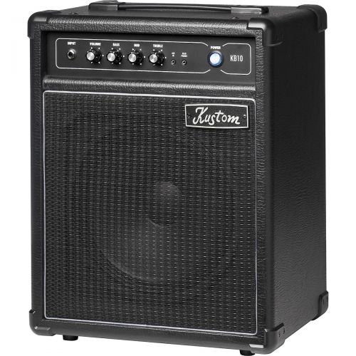  Kustom},description:Kustom KB10 bass amplifier is focused on producing great tone and rugged reliability. The KB10 is a 10-watt bass combo with a 10 Kustom speaker and Bass, Mid an