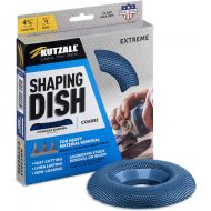 Kutzall Extreme Shaping Dish - Coarse, 4-1?2 (114.3mm) Dia. X 7?8 (22.2mm) Bore - Woodworking Angle Grinder Attachment for DeWalt, Bosch, Milwaukee, Makita. Abrasive Tungsten Carbi