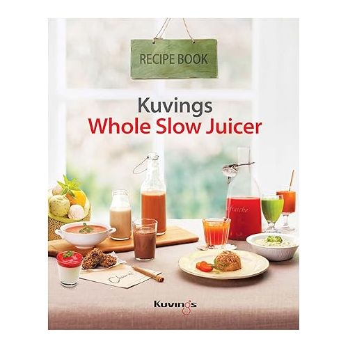  Kuvings BPA-Free Whole Slow Juicer B6000PR, Red, includes Smoothie and Sorbet Strainer