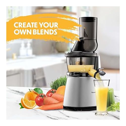  Kuvings Whole Slow Juicer Elite C7000S - Higher Nutrients and Vitamins, BPA-Free Components, Easy to Clean, Ultra Efficient 240W, 60RPMs-Silver, 25