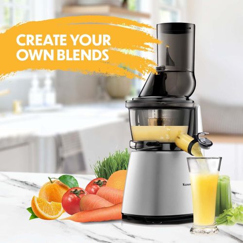  [아마존베스트]Kuvings Whole Slow Juicer Elite C7000S - Higher Nutrients and Vitamins, BPA-Free Components, Easy to Clean, Ultra Efficient 240W, 60RPMs-Silver