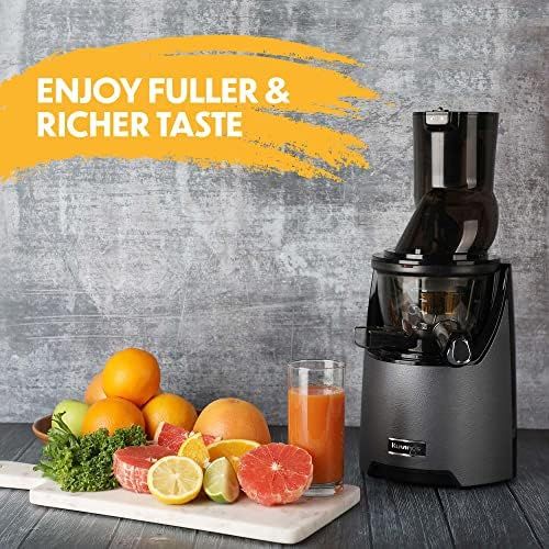  [아마존베스트]Kuvings Whole Slow Juicer EVO820CG Higher Nutrients and Vitamins, BPA-Free Components, Easy to Clean, Ultra Efficient 240W, 50RPMs, Includes Smoothie and Blank Strainer - Champagne