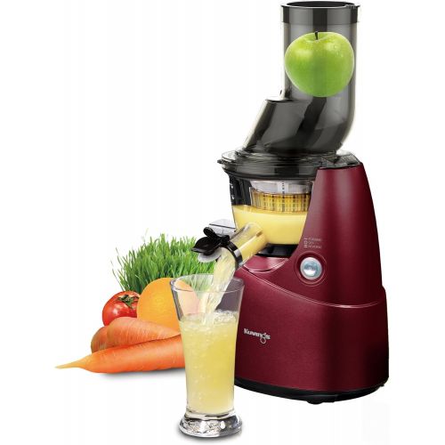  [아마존베스트]Kuvings BPA-Free Whole Slow Juicer Red B6000P with Sortbet Maker, Cleaning Tool Set, Smart Cap and Recipe Book