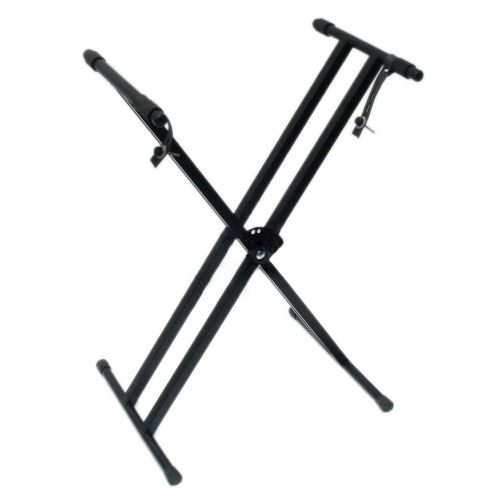  Kuyal Heavy-Duty, Double-X Adjustable Piano Keyboard Stand and Classic Piano Bench (Dual X)