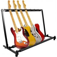 Kuyal Guitar Stand,Multi-Guitar Display Rack Folding Stand Band Stage Bass Acoustic Guitar, Black (7 Holder)