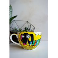 /KvitkaMargarita Dachshund Mug Doxie lover mug Dachshund gift Weiner dog mug Rainbow mug Dog coffee mug Doxie coffee mug Dachshund owner mug