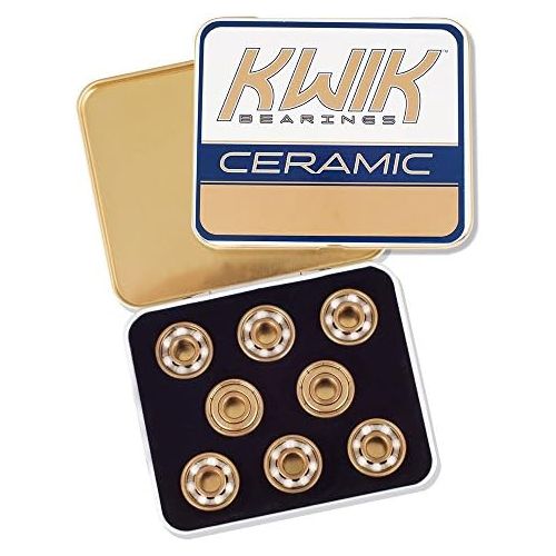  Riedell Kwik Ceramic Roller Derby Skate Bearings - 16-Pack