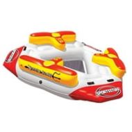 Kwik Tek Sportsstuff Neptune Island 6 Person Inflatable River Float & Lounge Raft 54-2030