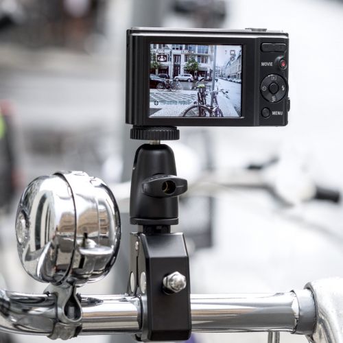  Kwmobile kwmobile Kamerahalterung Fahrrad Motorrad - Kamera Lenker Halterung - Camera Halter Fahrradhalterung - fuer z. B. Nikon Canon Olympus Fujifilm Samsung