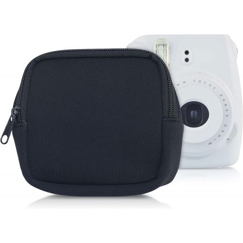  kwmobile Neoprene Pouch Compatible with - Fujifilm Instax Mini 9 - Protective Camera Pouch Case - Black