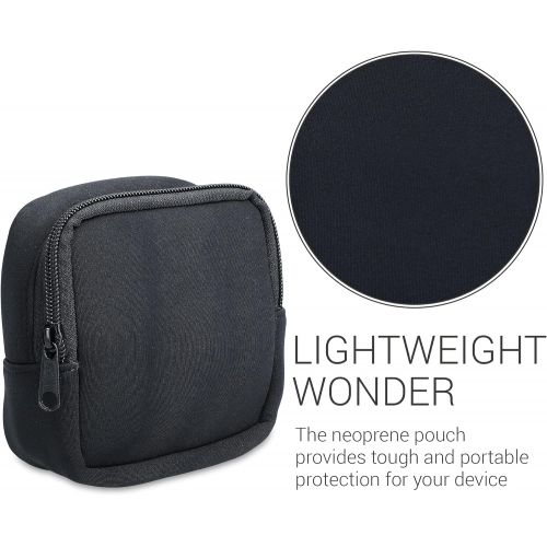  kwmobile Neoprene Pouch Compatible with - Fujifilm Instax Mini 9 - Protective Camera Pouch Case - Black