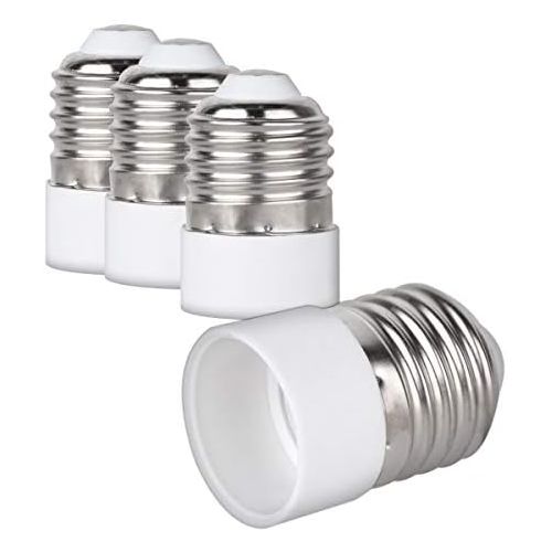  Besuchen Sie den kwmobile-Store kwmobile 4x Lampensockel Adapter Konverter - E27 Fassung auf E14 Sockel Lampenadapter - Lampensockeladapter fuer LED Halogen Energiespar Lampen