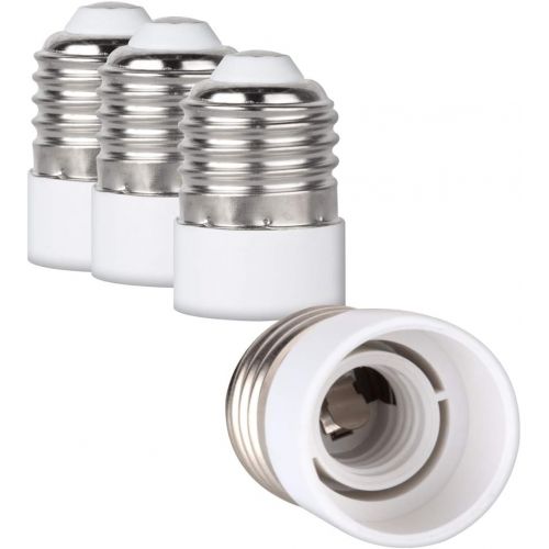  Besuchen Sie den kwmobile-Store kwmobile 4x Lampensockel Adapter Konverter - E27 Fassung auf E14 Sockel Lampenadapter - Lampensockeladapter fuer LED Halogen Energiespar Lampen