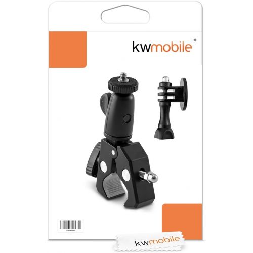  [아마존베스트]kwmobile Camera Mount Bicycle Motorcycle Handlebar Mount for Nikon Canon Olympus Fujifilm Samsung