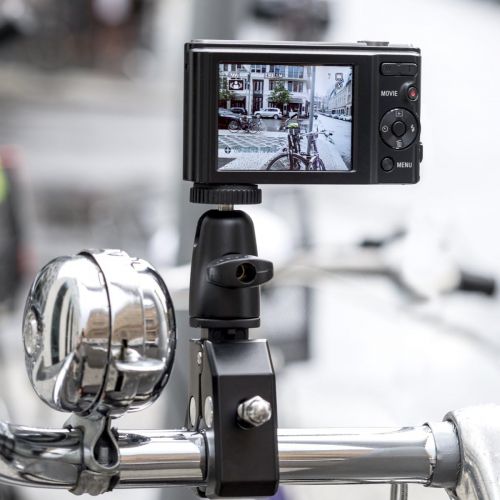  [아마존베스트]kwmobile Camera Mount Bicycle Motorcycle Handlebar Mount for Nikon Canon Olympus Fujifilm Samsung